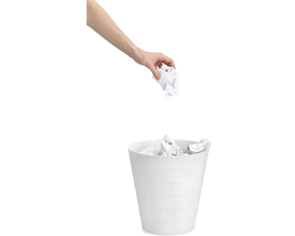 Zeller Present Abfalleimer 13.5 l, Weiss