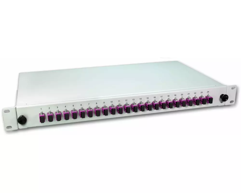 Lightwin Spleissbox 24 Fasern, 24x SC Multimode, 50/125µm OM4 Pigtail