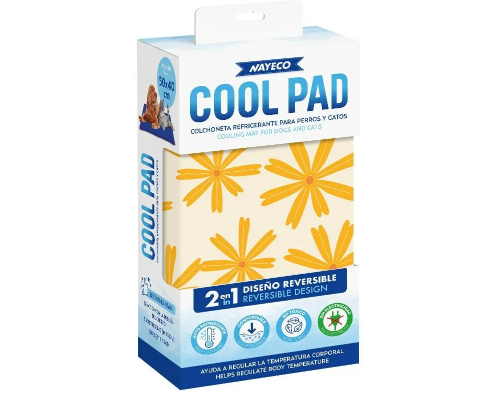 Nayeco Cool Pad Flower Polyester Mehrfarbig 50 x 40 cm