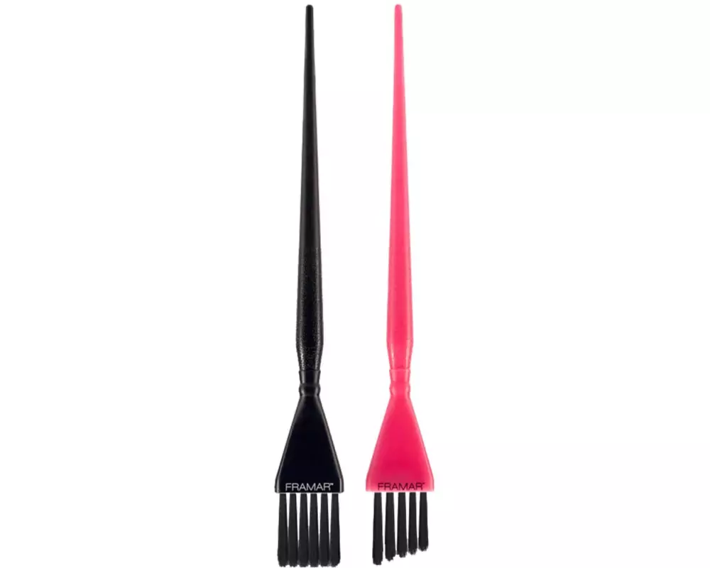 FRAMAR Balayage Detail Farbpinsel-Set 2-teilig Schwarz/Pink