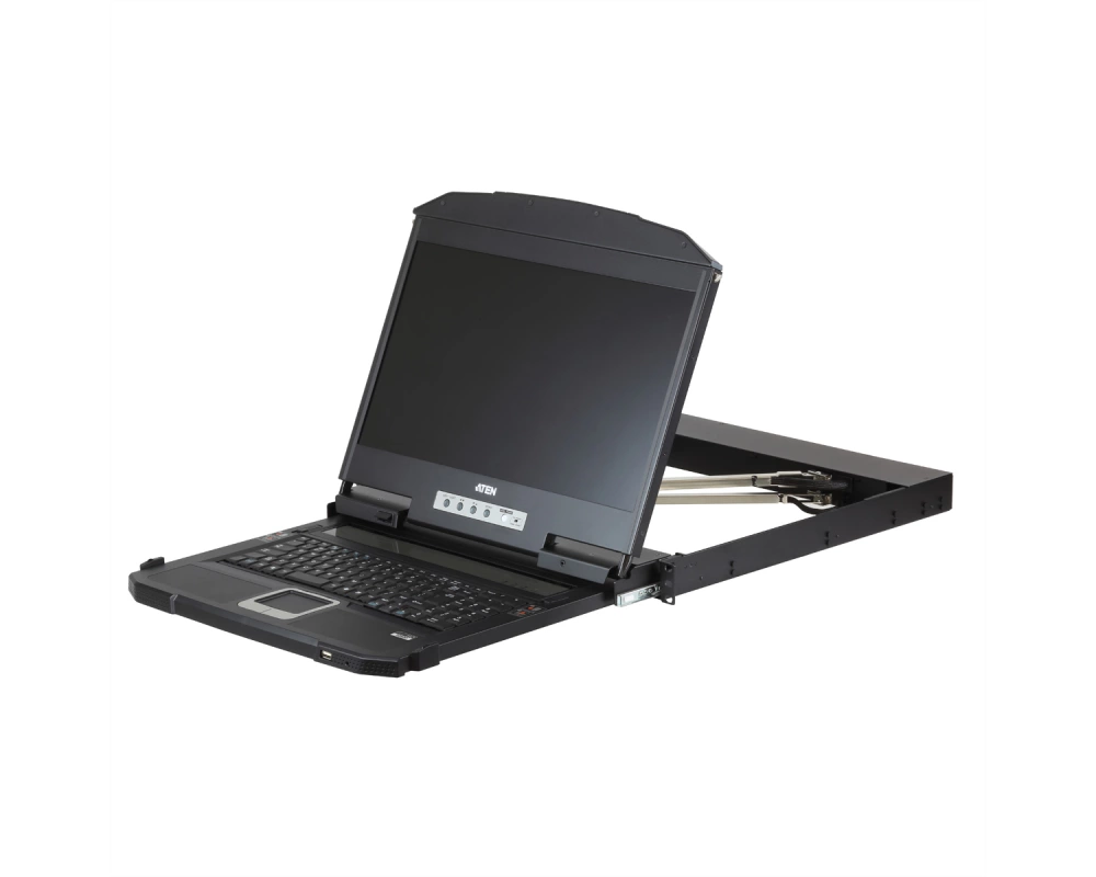 ATEN CL3800NW KVM-Konsole USB HDMI DVI VGA Dual Rail, FR-Layout
