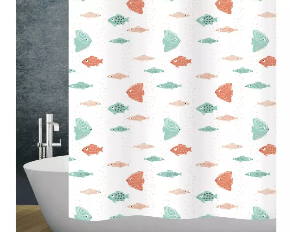 diaqua Duschvorhang Atoll 180 x 200 cm, Weiss