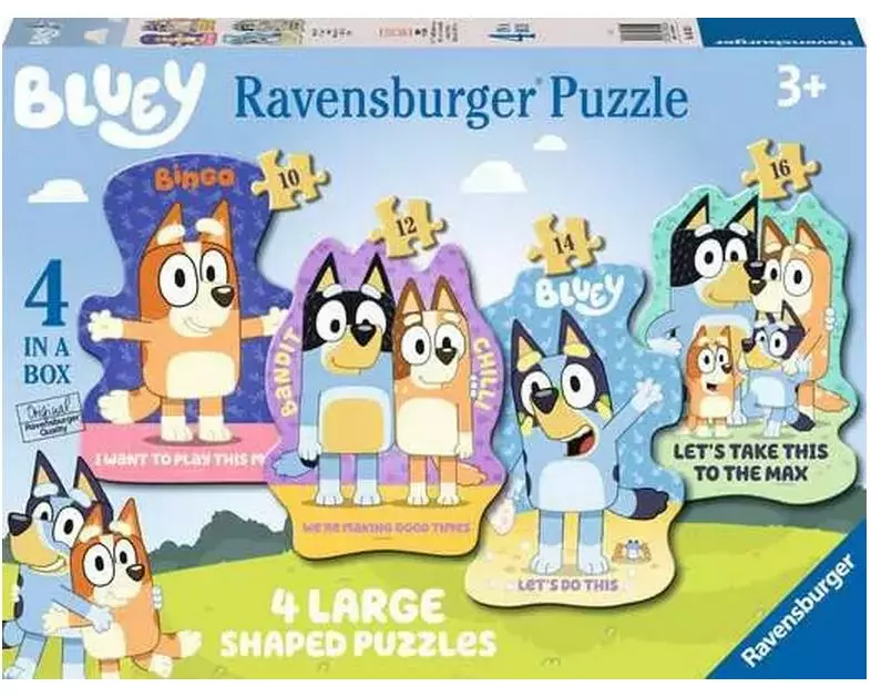 Ravensburger Kinderpuzzle 4x Bluey