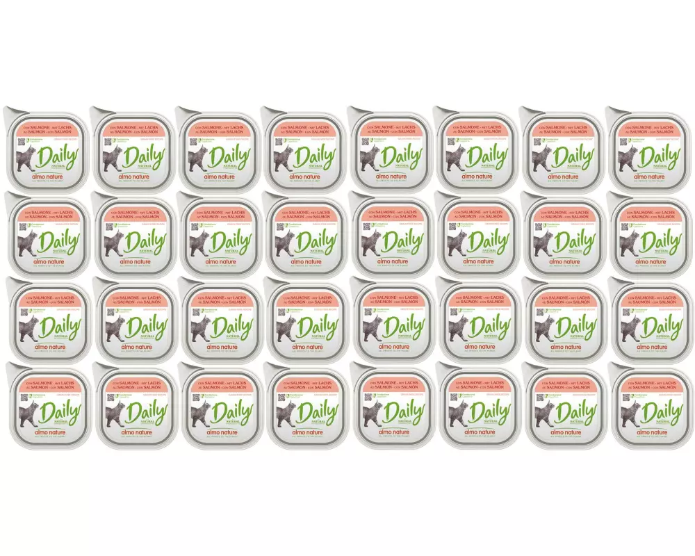 Almo Nature Nassfutter Daily mit Lachs 32 x 100g
