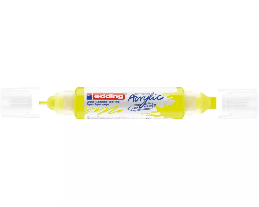 edding Acrylmarker 5400 Double Liner, Neongelb
