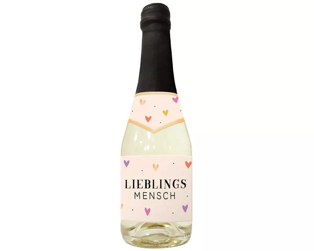 Grafik Werkstatt Secco-Flasche Lieblingsmensch 0.2 l