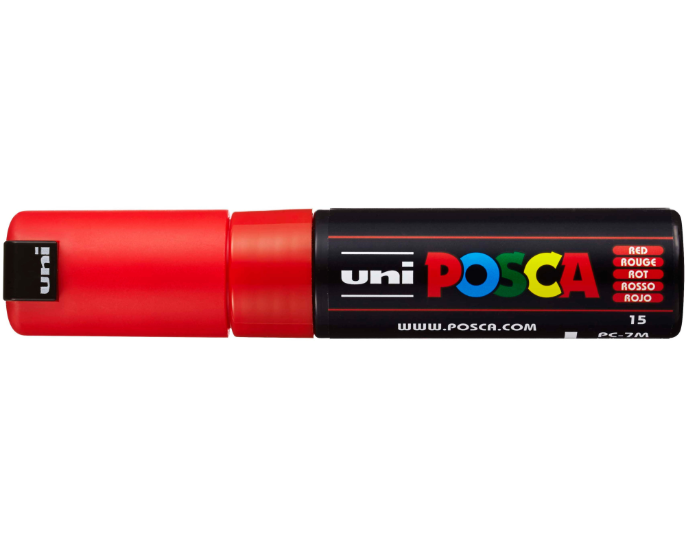 UNI-BALL Posca Marker 4.5-5.5mm PC-7M RED rot, Rundspitze