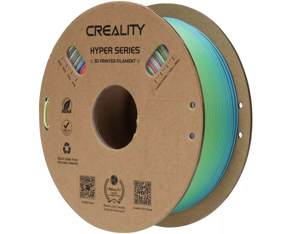 Creality Filament PLA Hyper, Regenbogen, 1.75 mm, 1 kg