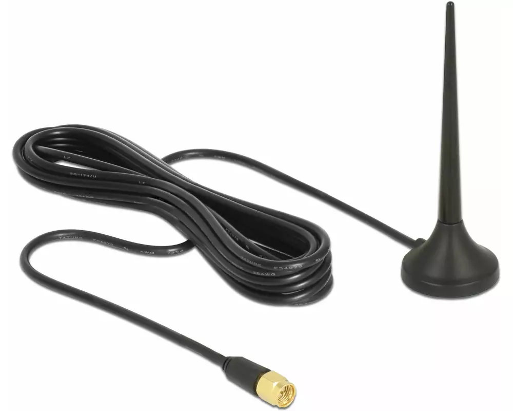 Delock LTE/LoRA-Antenne SMA 0.8-2.4GHz 9 cm SMA 3 dBi Rundstrahl