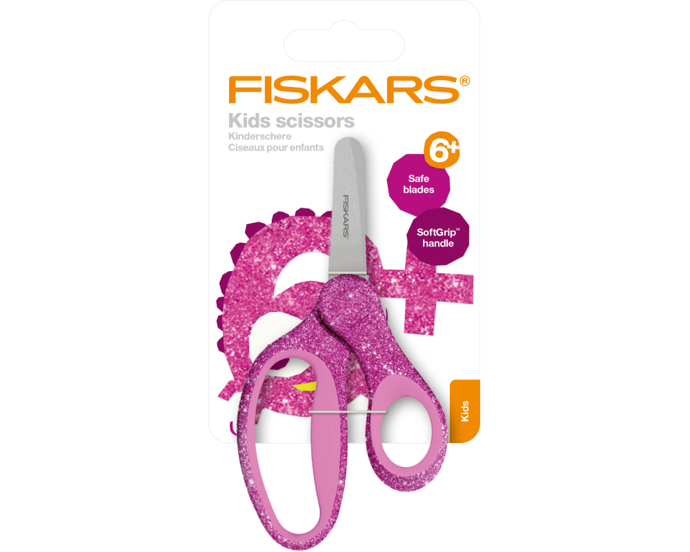 FISKARS Kinderschere 13cm 1064074 pink, Rechtshänder