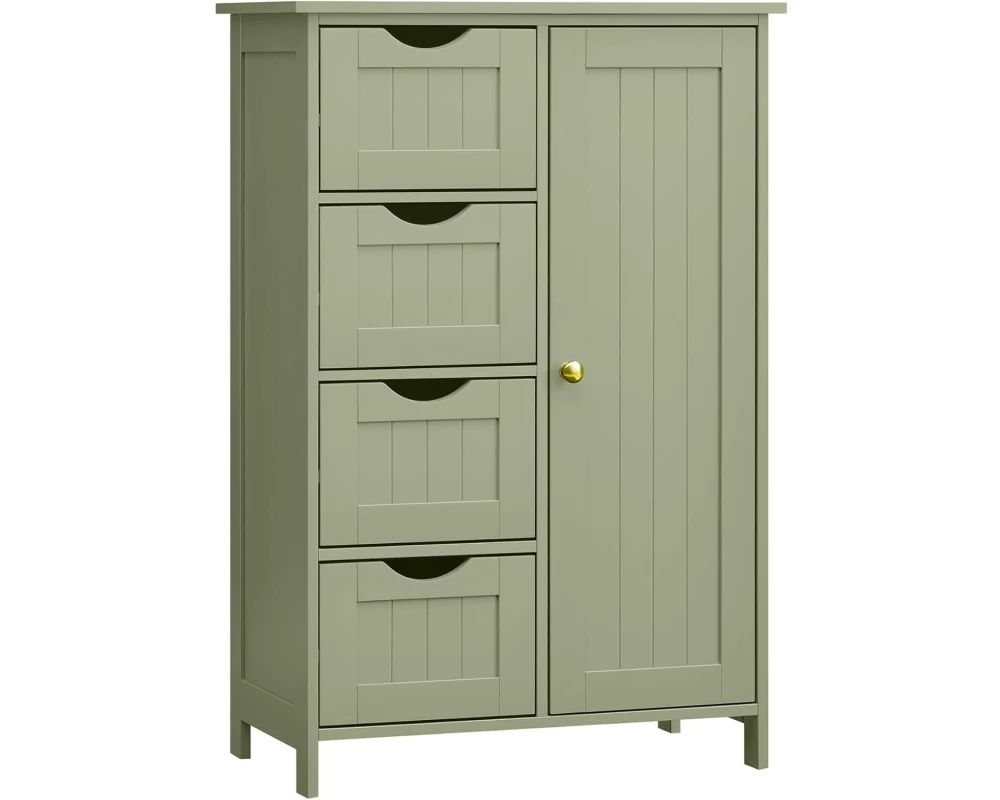 VASAGLE Badezimmerschrank 55 x 82 cm, Grün