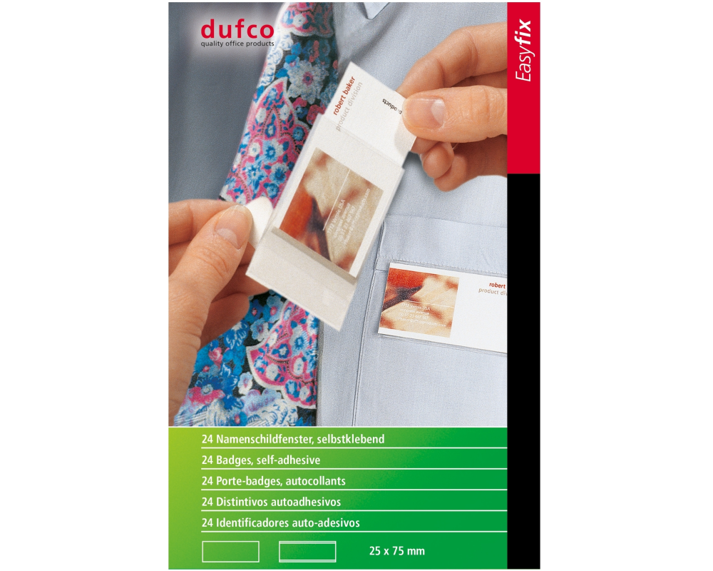 DUFCO Namensschilder 53002.425 25x75mm 24 Stück