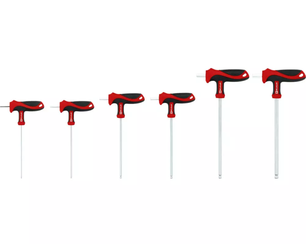 Einhell T-Griff-Schraubendreher-Set 6-teilig, Chrom-Vanadium-Stahl