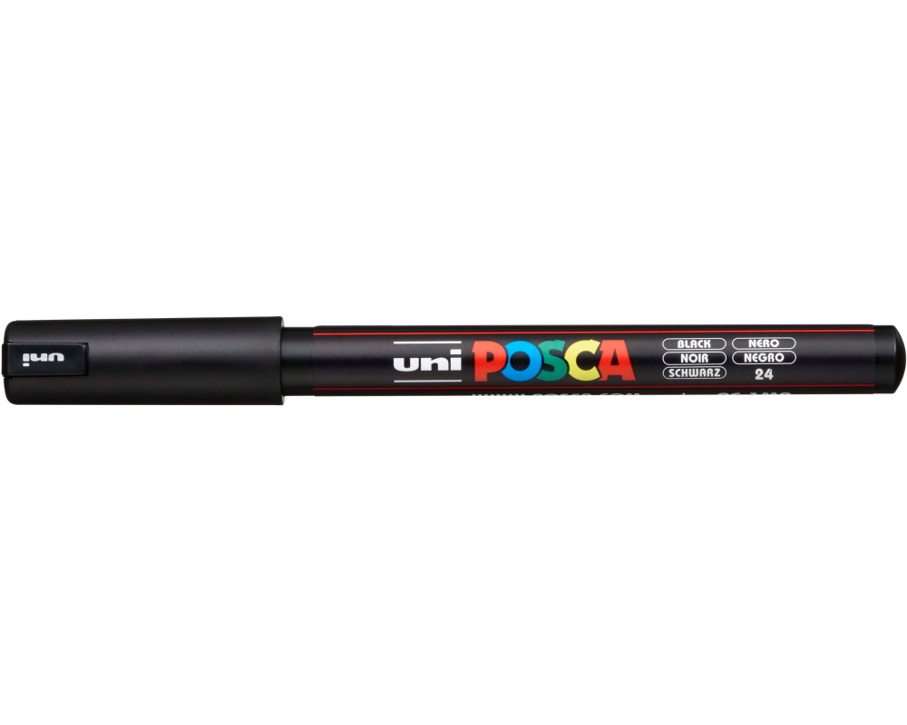 UNI-BALL Fineliner Posca 0.7mm PC-1MR BLACK schwarz