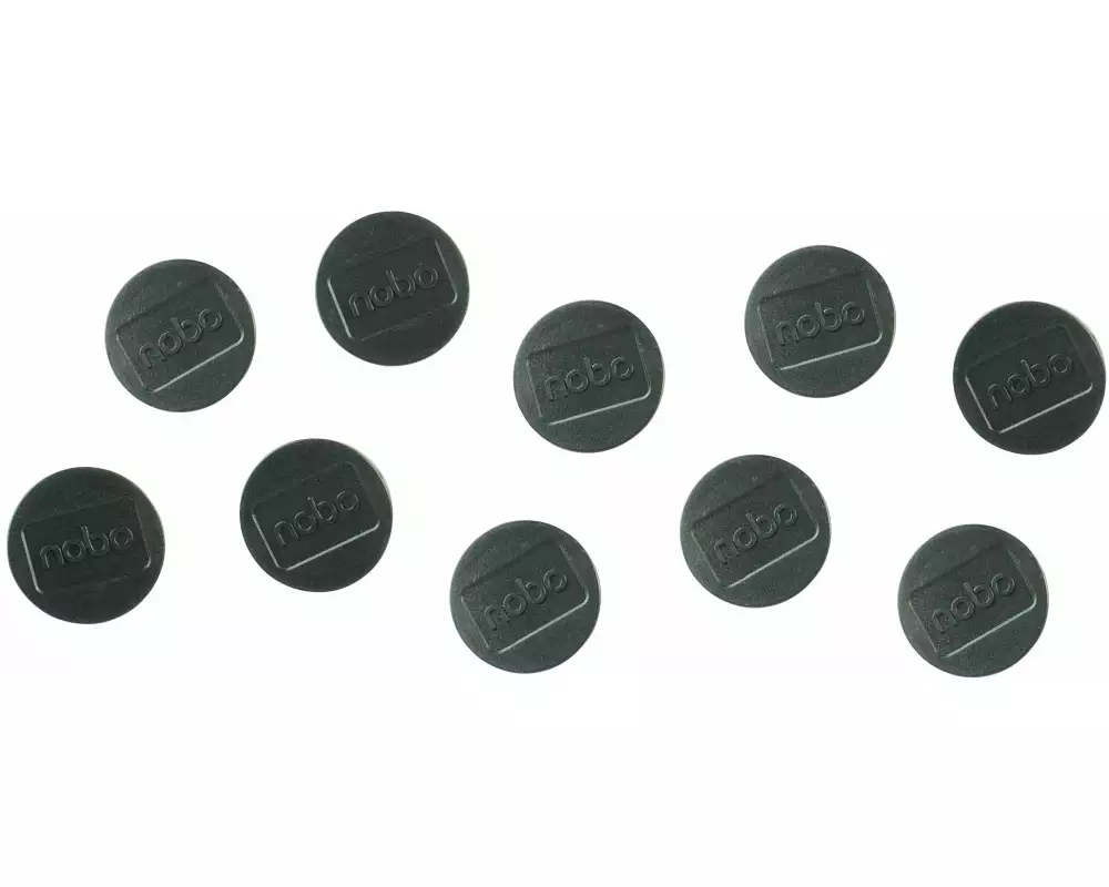 Nobo Haftmagnet Ø 3.8 cm 10 Stück, Schwarz