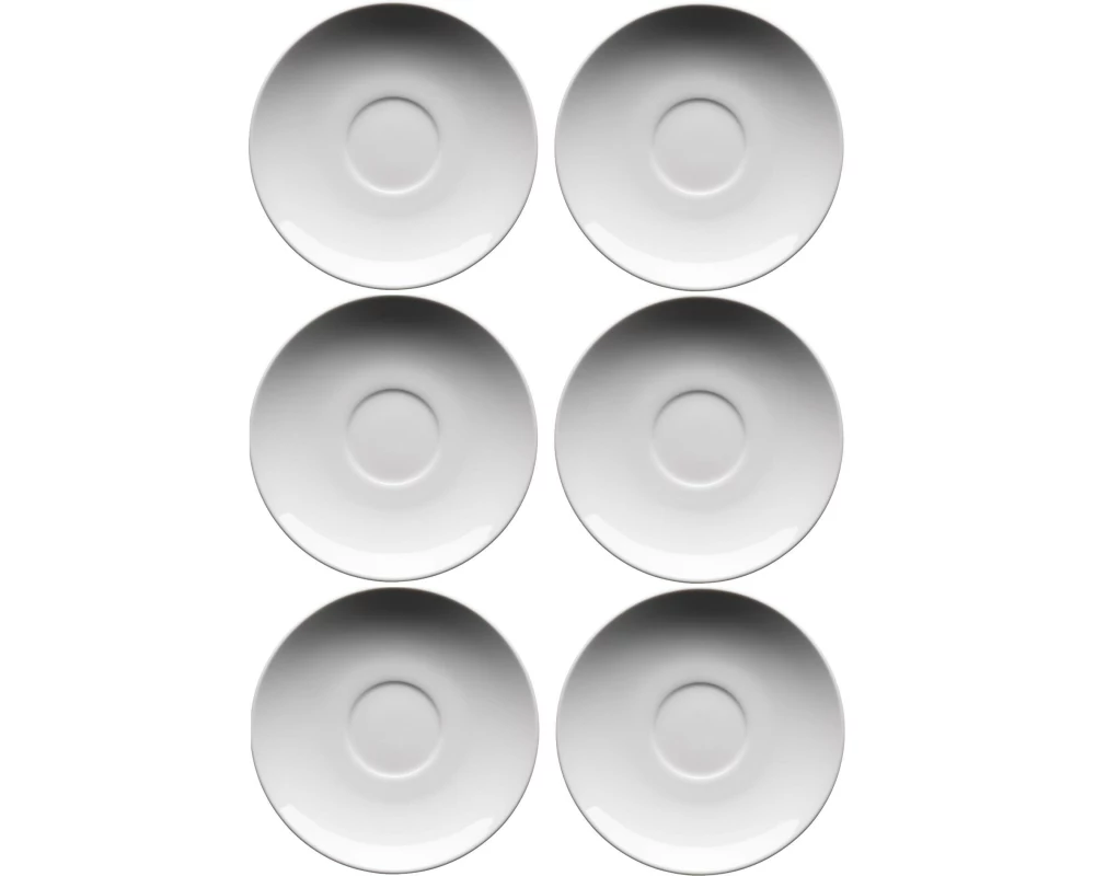 Mäser Unterteller Barca 14.4 cm, 6 Stück, Weiss