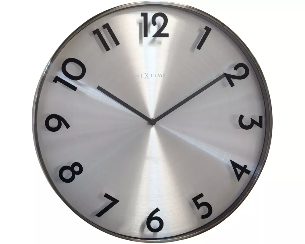 NeXtime Wanduhr Reflection Ø 40 cm, Grau