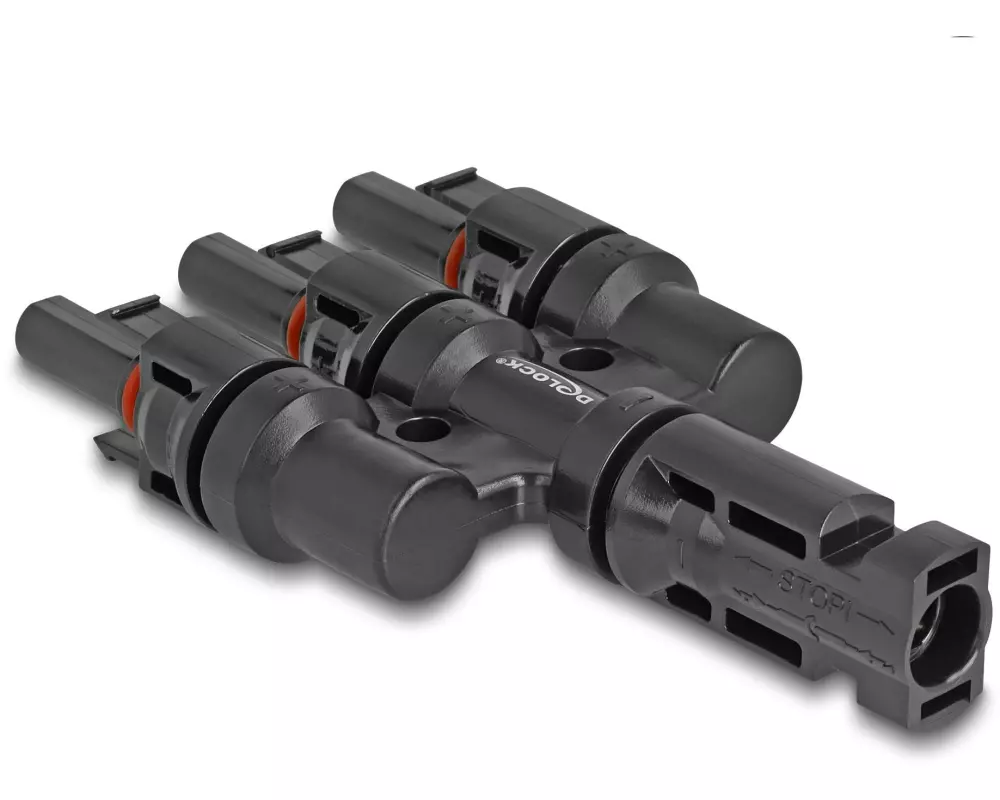 Delock DL4 Solar Konnektor 1x Stecker zu 3x Buchse, IP67