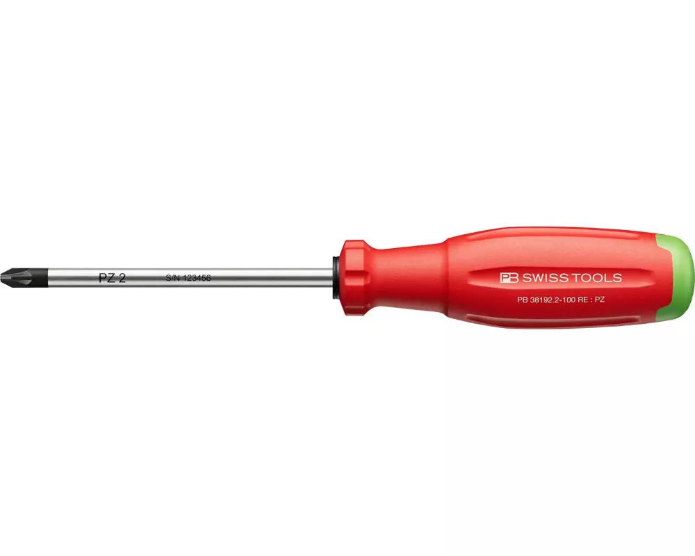 PB Swiss Tools PZ-Kreuzschraubenzieher PB 38192.2-100 Rot
