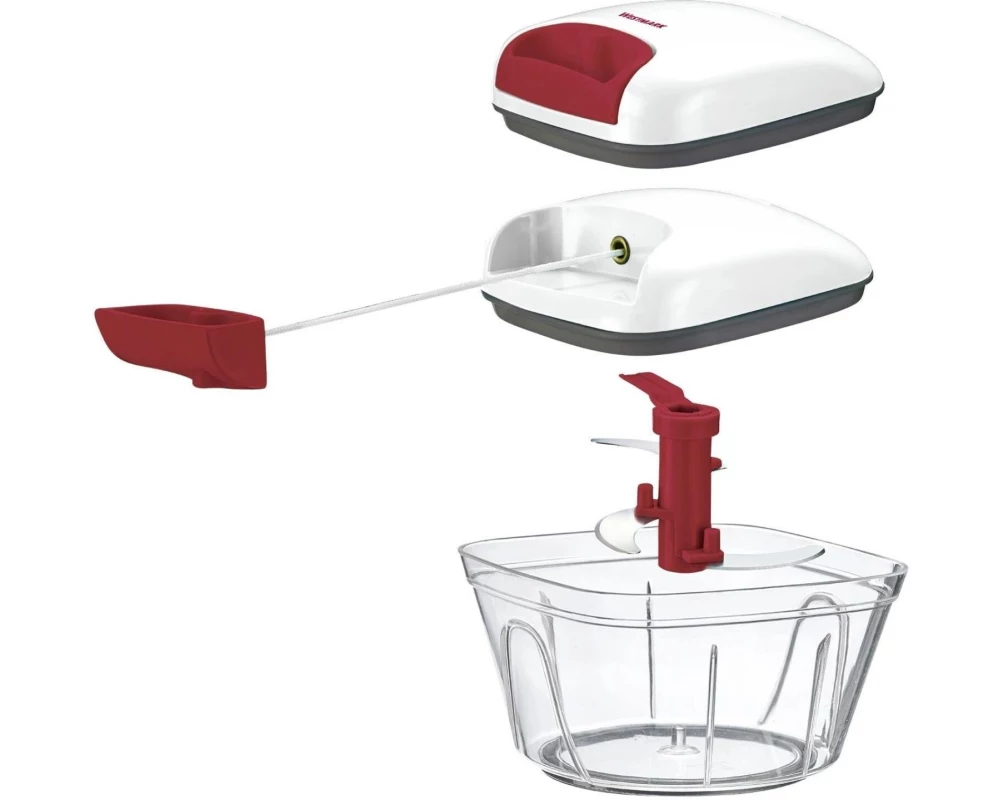 Westmark Multi-Schneider mit Seilzug, 450 ml Rot
