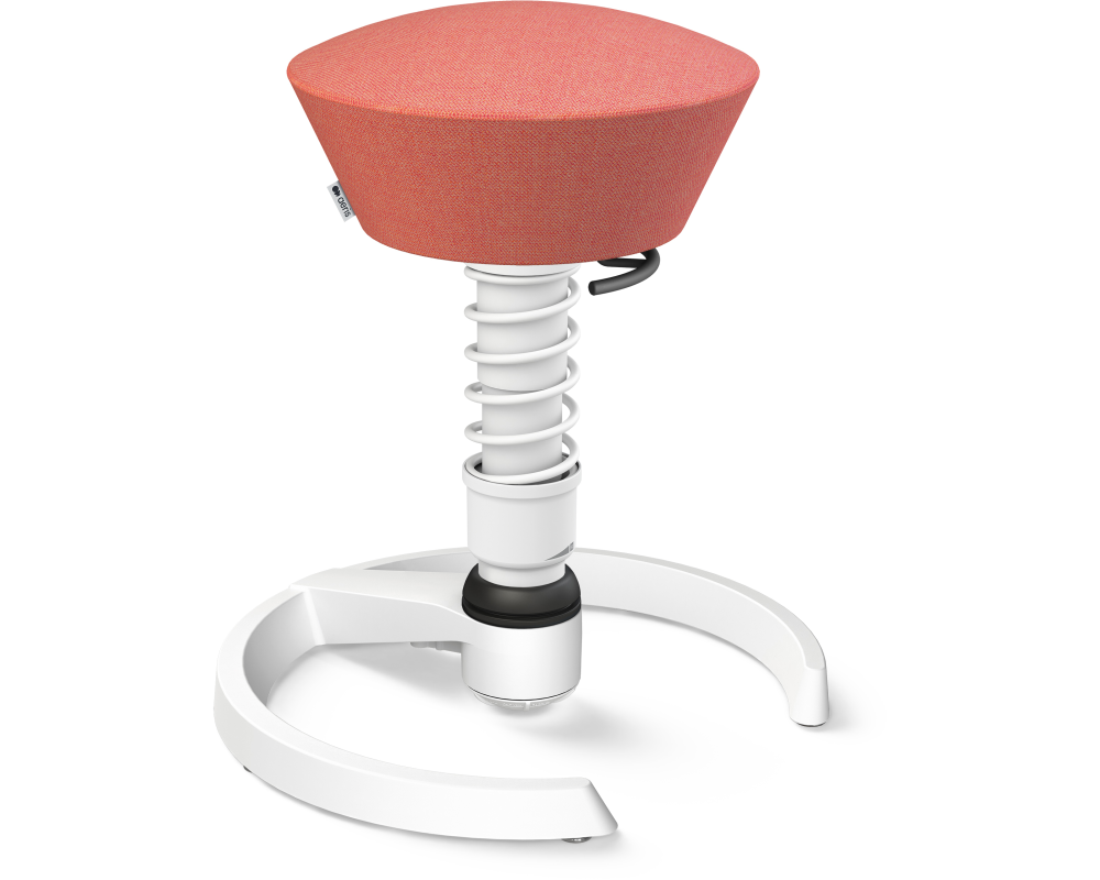 AERIS Sitzhocker Swopper 101STWHWHCP3 rosa/weiss, mit Gleiter