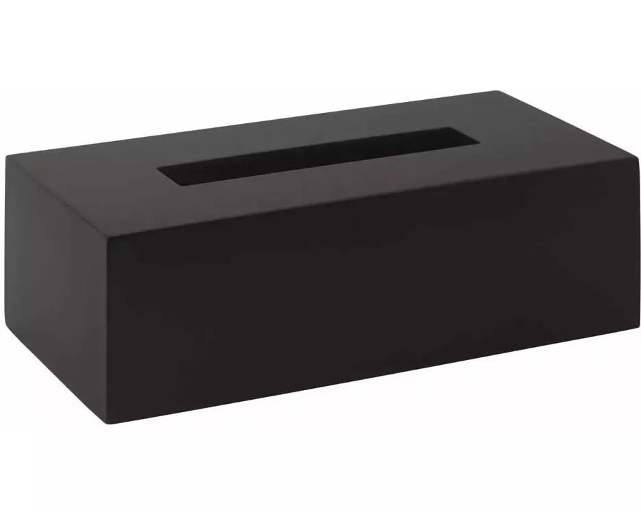 Aquanova Kosmetiktuchbox Moon Schwarz, Polymarmor