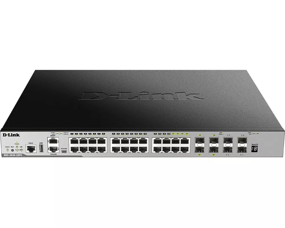 D-Link PoE+ Switch DGS-3630-28PC/SI/E 28 Port