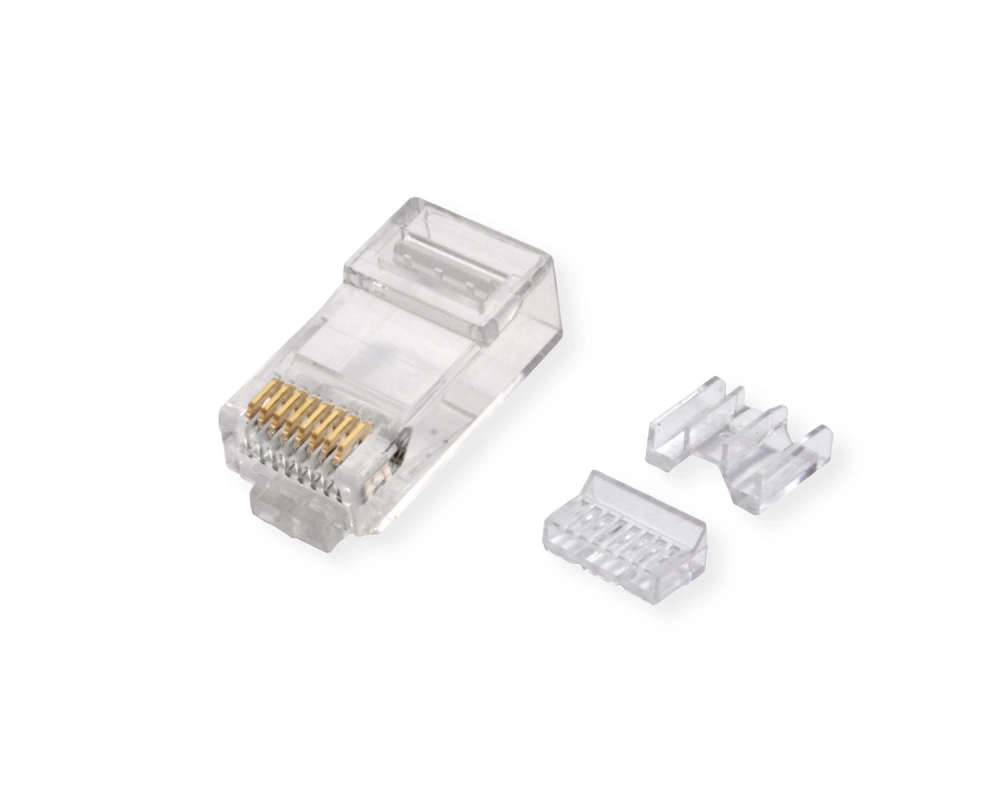 ROLINE Modular Plug ungeschirmt Cat.6A (Class EA), für Massiv-/Litzendraht, 10 St.