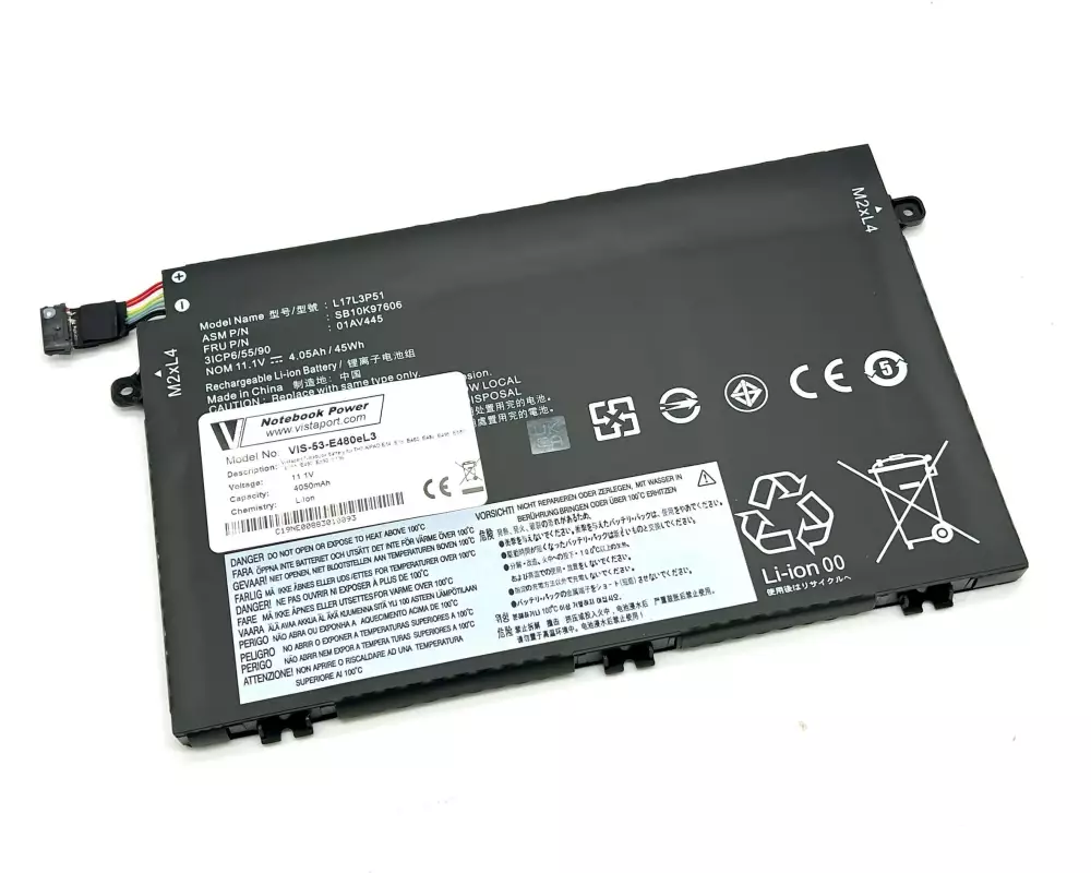 Vistaport Akku für Lenovo ThinkPad E