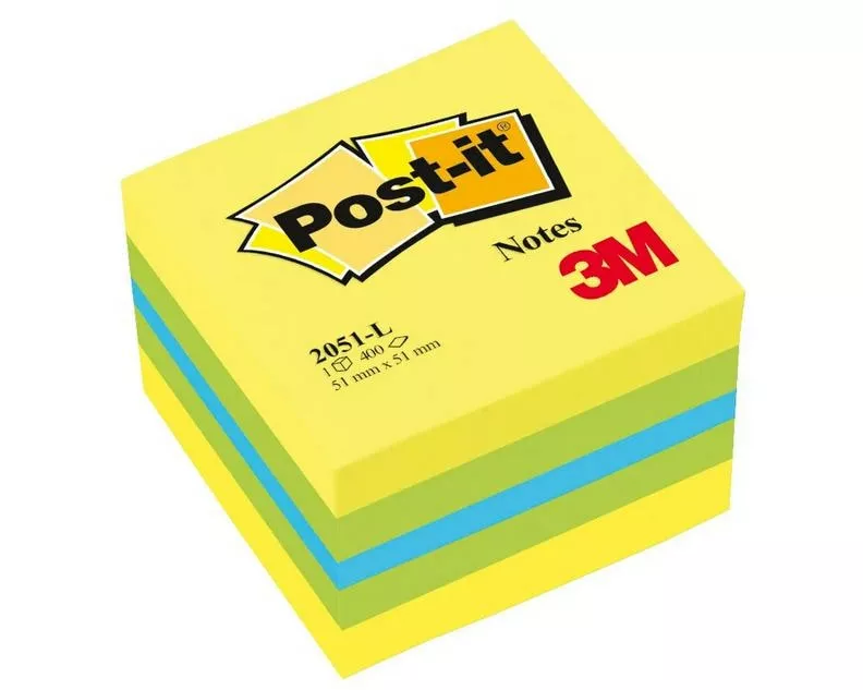 Post-it Notizzettel Post-it Mini Cubes 5.1 x 5.1 cm, Mehrfarbig