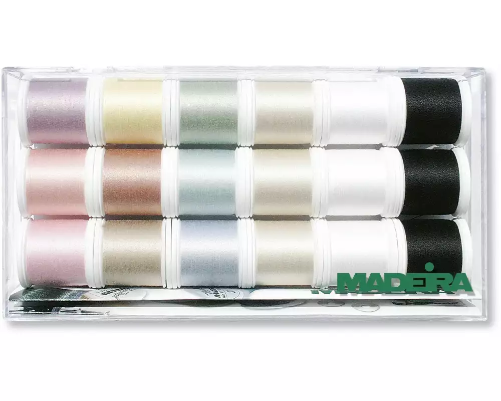 Madeira Näh- und Stickgarn Cotona 80 Garnbox Mehrfarbig