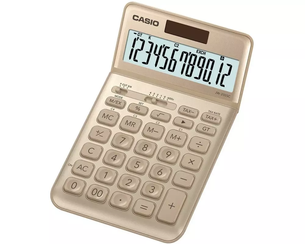 Casio Taschenrechner CS-JW-200SC-GD Gold