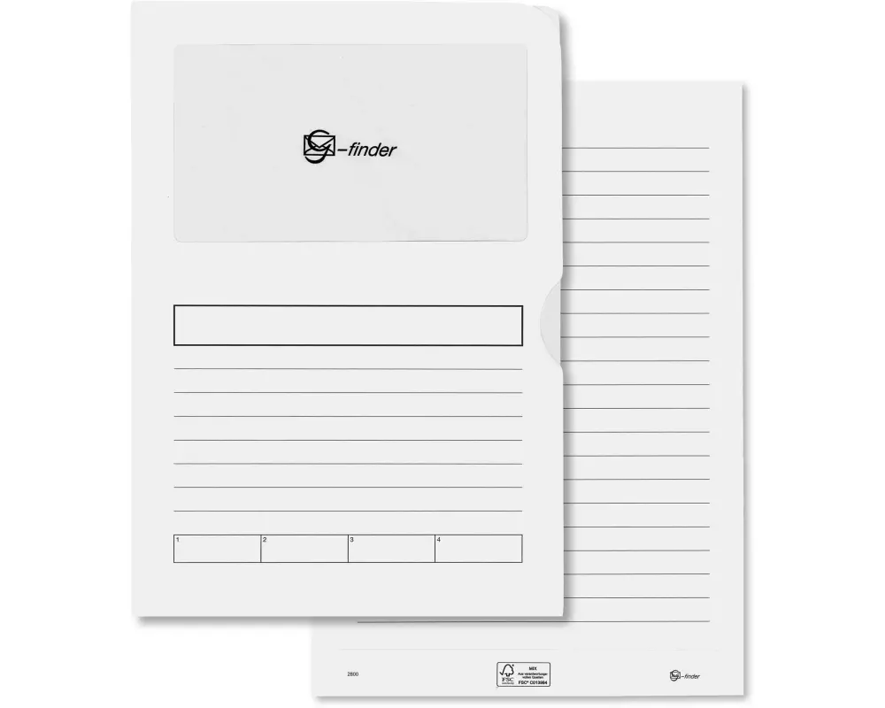 Goessler Ordnungsmappe G-Finder mit VD Weiss, 100 Stück