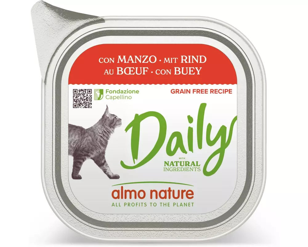 Almo Nature Nassfutter Daily mit Rind 100g