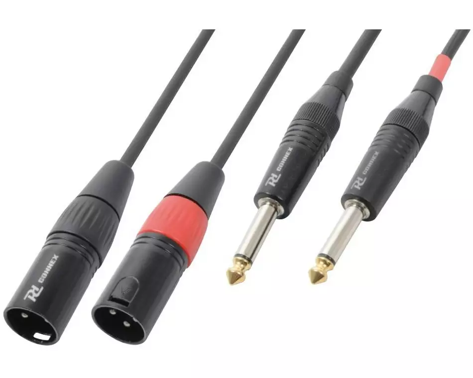 PD Connex CX64-01 XLR 3 Pole, male - Klinke 6.3 mm, male 0.2 m