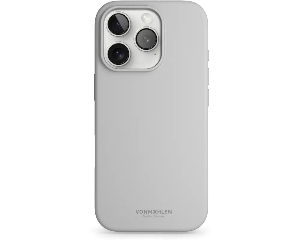 Vonmählen Back Cover Soft Silicone iPhone 16 Pro Light Gray
