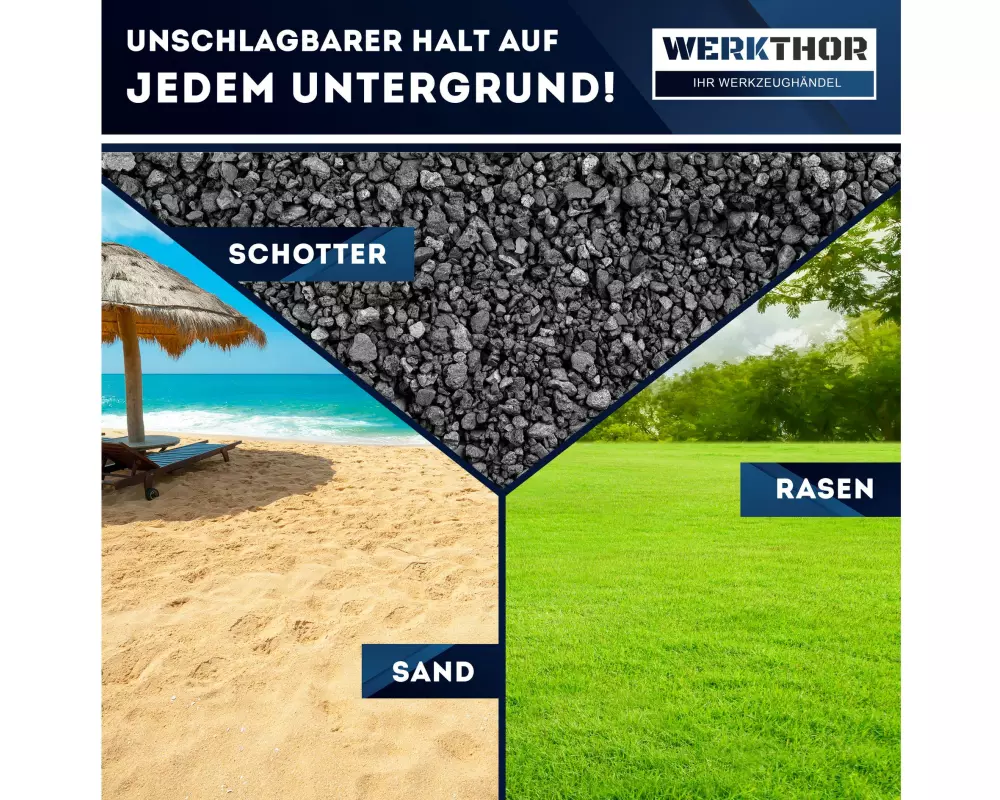 Werkthor Flache Auffahrkeile 2er Set, Schwarz