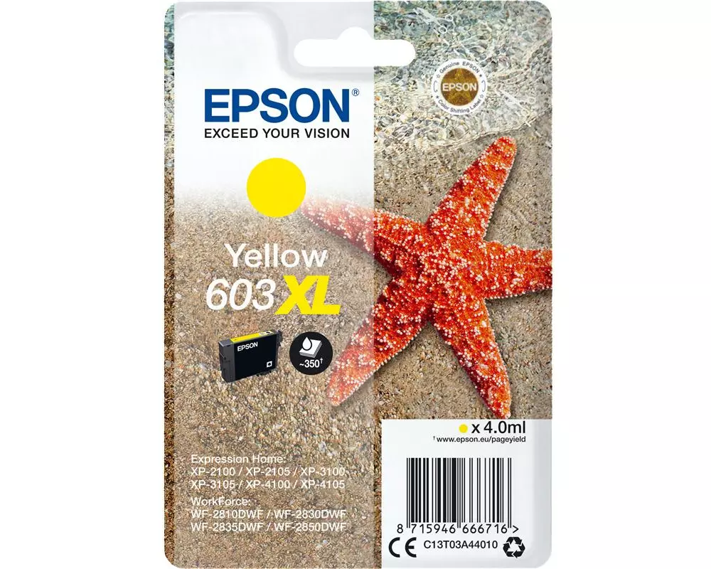 Epson Tinte 603XL / C13T03A44010 Yellow