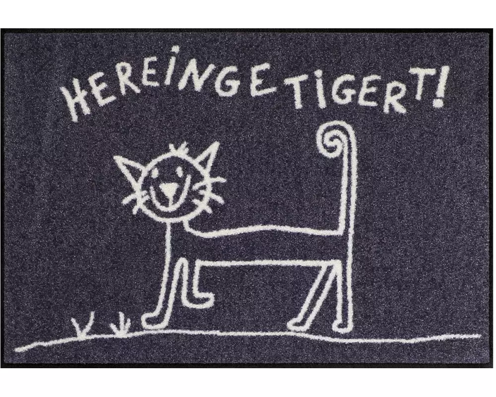 Salonlöwe Fussmatte Hereingetigert 50 cm x 75 cm