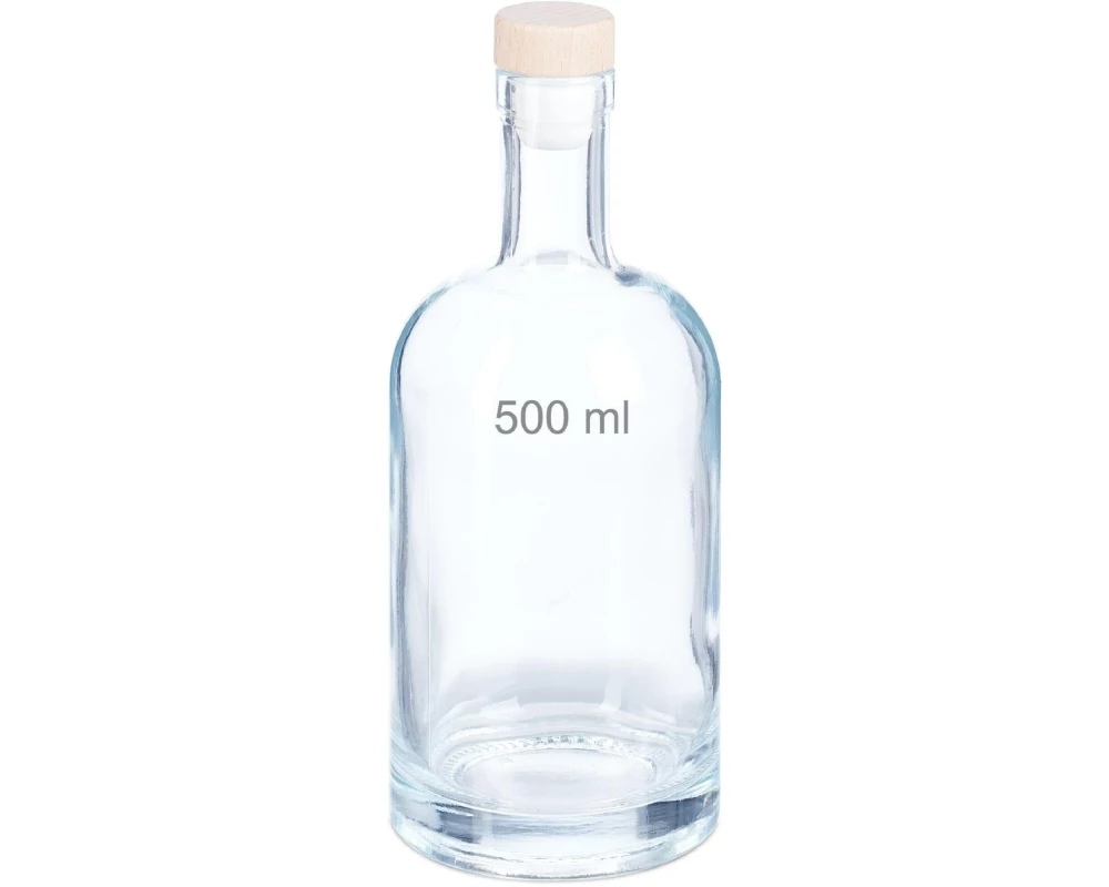 relaxdays Einmachflasche 500 ml, 12 Stück