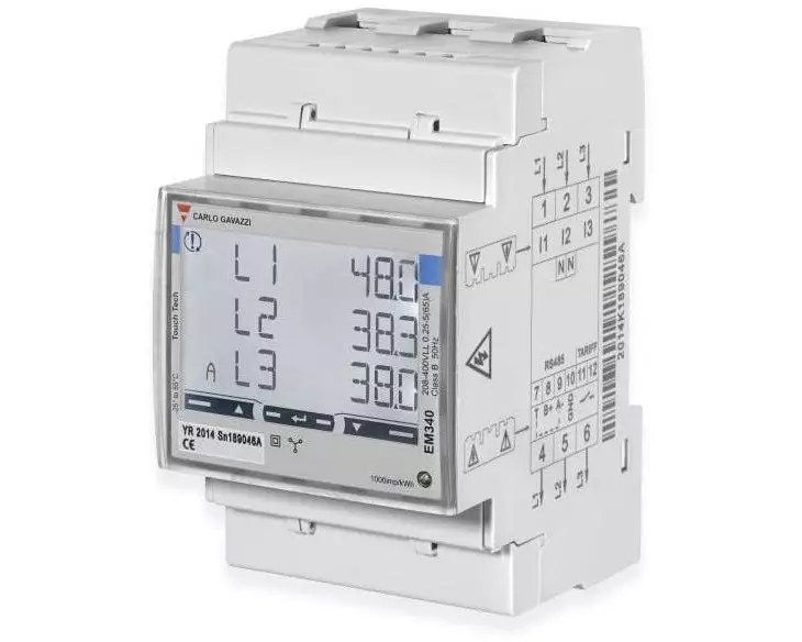 Carlo Gavazzi Dreiphasen-Energiezähler EM340 Direktanschluss MID (Schweiz)
