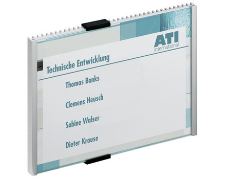 DURABLE Türschild Info Sign 480523 silber, aluminium 210x148.5mm