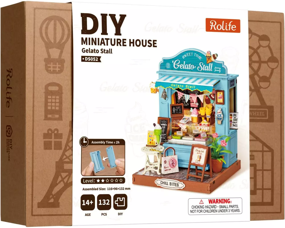 Rolife Rolife Gelato Stall Miniaturhaus aus Holz