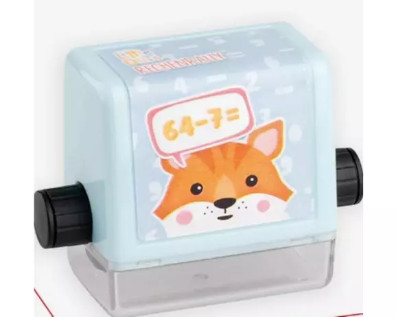 Trodat Math Roller Zahlen, Mehrfarbig