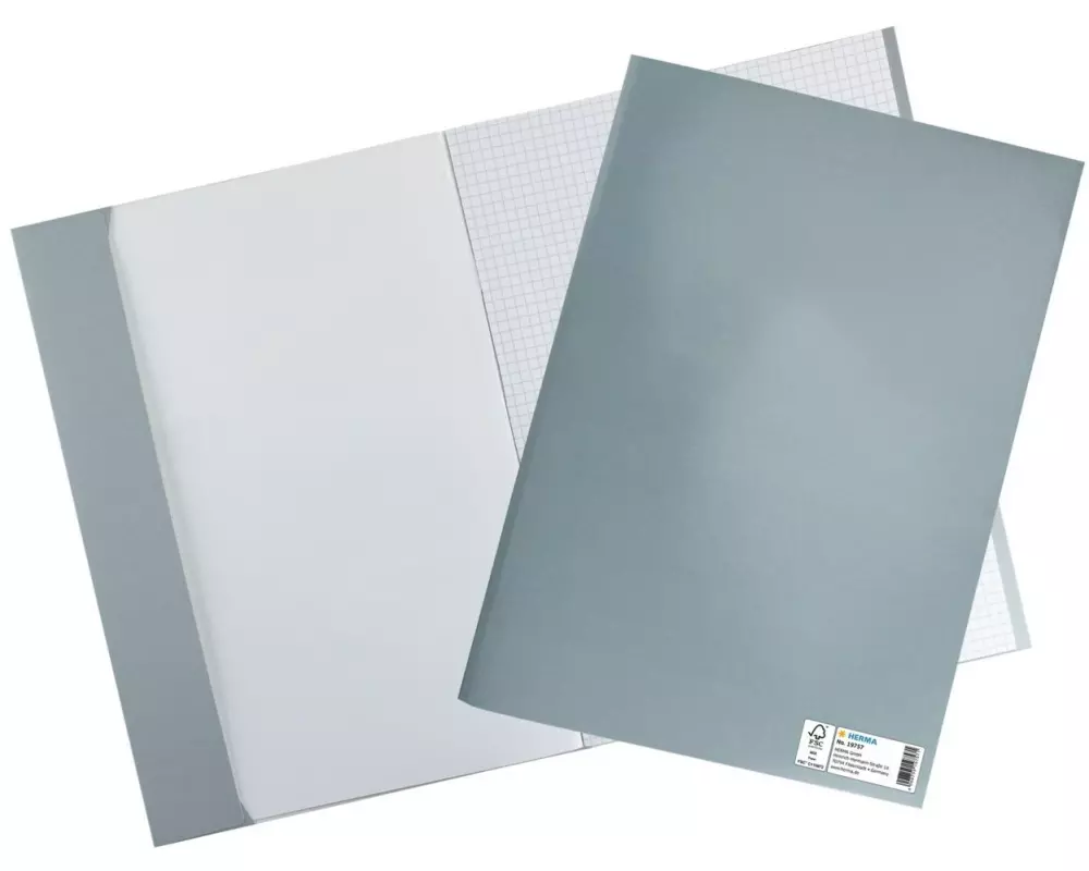 HERMA Einbandpapier A4 Grau