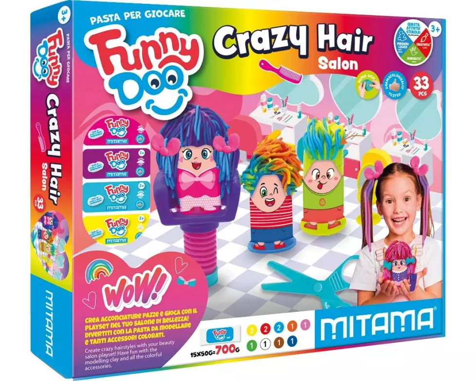 Mitama Knetspielset Schönheitssalon Friseur Mehrfarbig