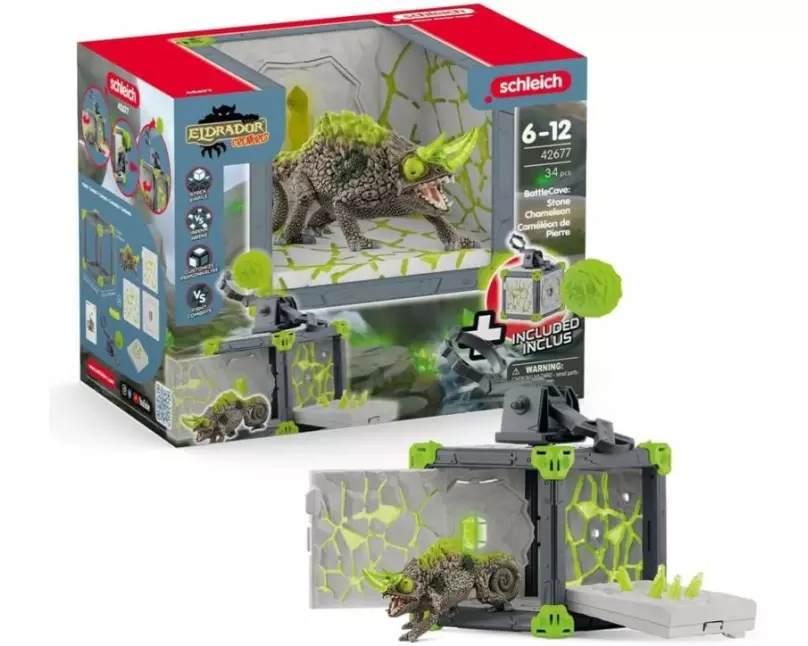 Schleich Spielfigurenset BattleCave Steinchamäleons