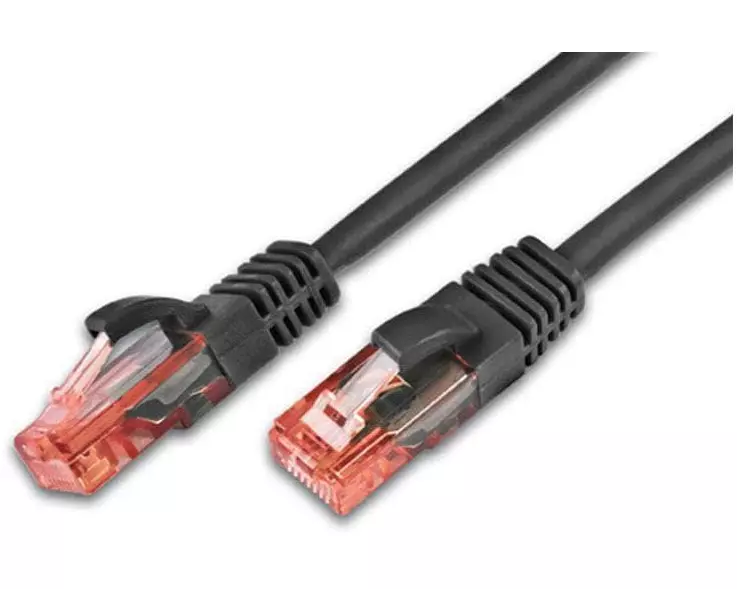 Wirewin Patchkabel RJ-45 - RJ-45, Cat 6, UTP, 0.5 m, Schwarz