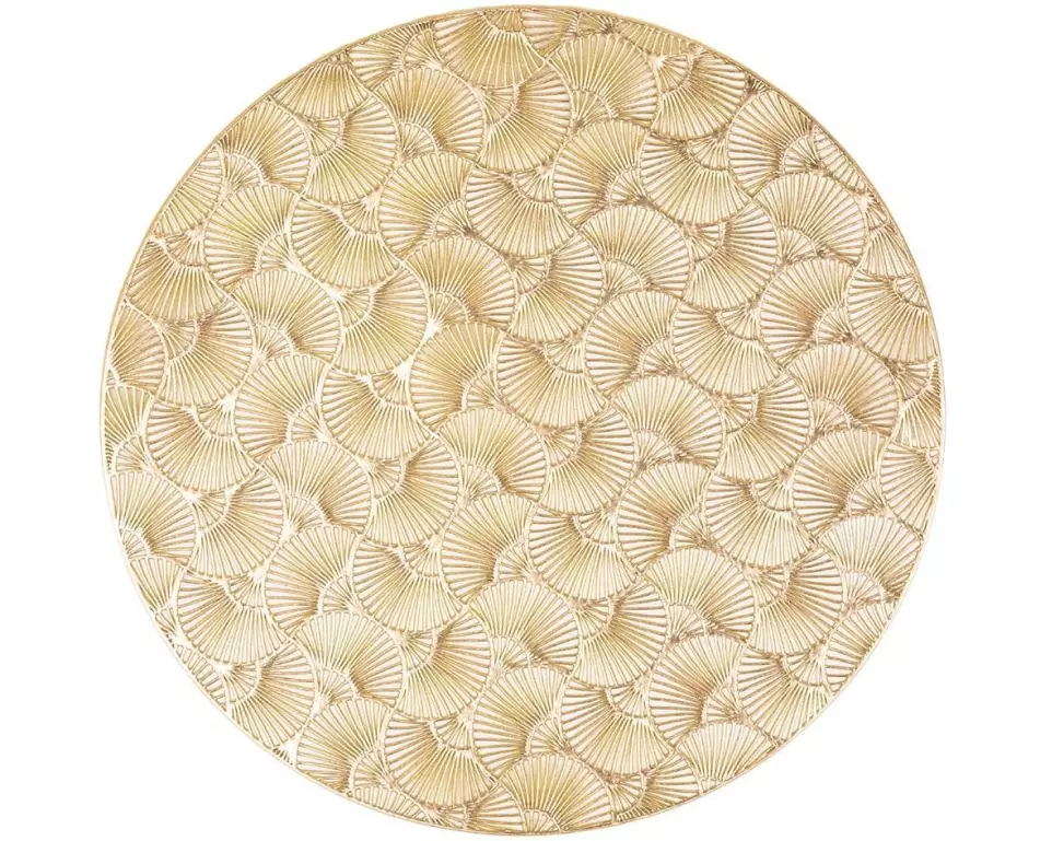 Tiseco Tischset Capelinni 38 cm x 38 cm, Gold