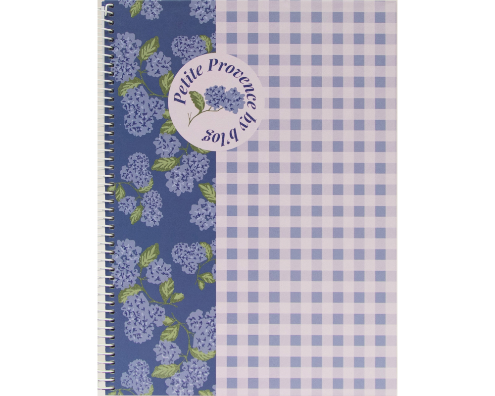 ANCOR Spiralbuch Hardcover A5 130478 Provence Flowr, liniert 80 Bl.